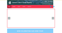 Desktop Screenshot of cannonscakeandcandysupplies.com