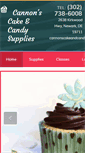 Mobile Screenshot of cannonscakeandcandysupplies.com